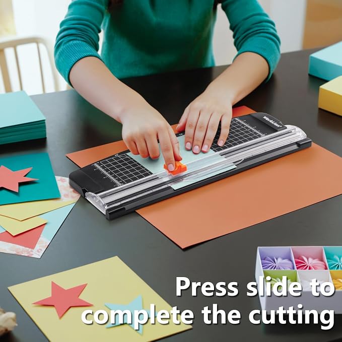 WORKLION Small Paper Trimmer, Portable Paper Cutter - Image 6
