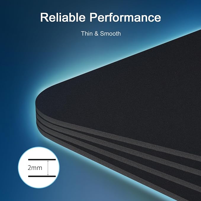 Senetem 4-Pack Mouse Pad, Ultra-Smooth Gaming Mousepad, Non-Slip Rubber Base - Image 5