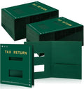 Mooliwe 100 Pcs Green Tax Return Folders Bulk 9 x 11.25 Inches Income Tax by Mooliwe