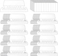 200 Pcs File Folder Tabs and 200 Pcs 2 Inch Hanging File Inserts Labels by Prudiut