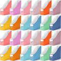 Colarr 24 Pcs Cardboard Magazine Holders 12 Colors Magazine Storage Box by Colarr