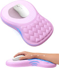 Ergonomic Mouse Pad with Wrist Rest, Slope Design Memory Foam Support, Smooth by PVIPCZ