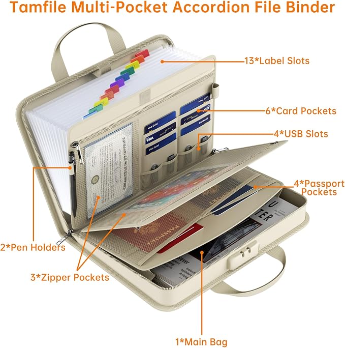 Fireproof Accordion File Organizer - Image 4