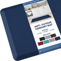 KitchenClouds Kitchen Mat Cushioned Anti Fatigue Kitchen Rug 17.3"x39" Water by KitchenClouds
