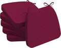 AAAAAcessories D-Shaped Chair Cushions, Machine-Washable Cover, Wine Red by AAAAAcessories