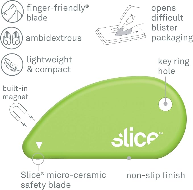 Slice 00200 Safety Cutter, Microscopic Ceramic Blade, Cuts Paper & Coupons - Image 3