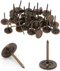 100Pcs Upholstery Tacks, Vintage Flat Head Thumb Tacks Upholstery Nails by Unknown