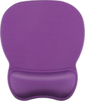 MROCO Ergonomic Mouse Pad with Gel Wrist Rest, 9.4 x 8.1 in, Violet Purple | by MROCO