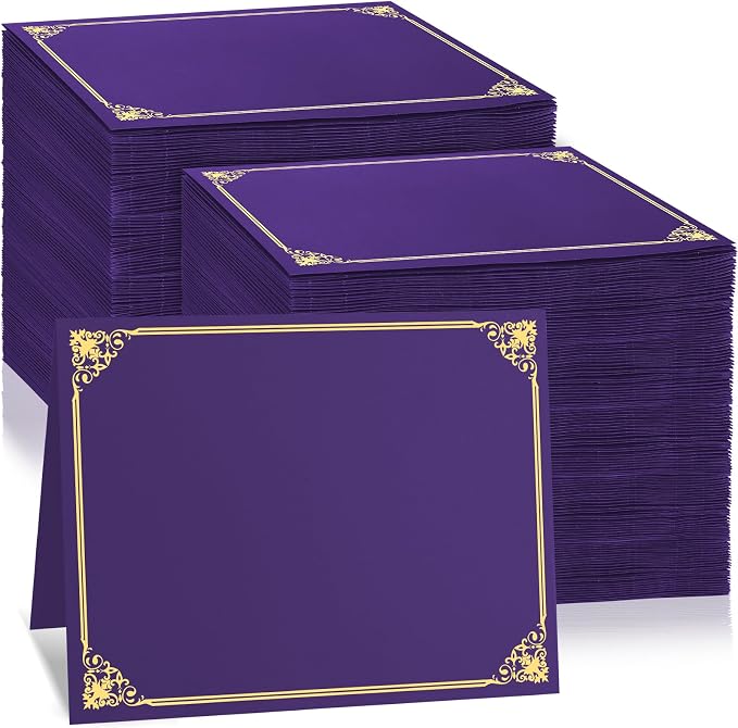 150 Pcs Certificate Holders Bulk, Document Covers by Oleitodh