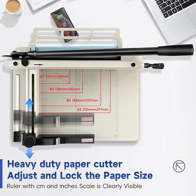 12 Inch Guillotine Paper Cutter Heavy Duty, Paper Cutter Heavy Duty - Image 9