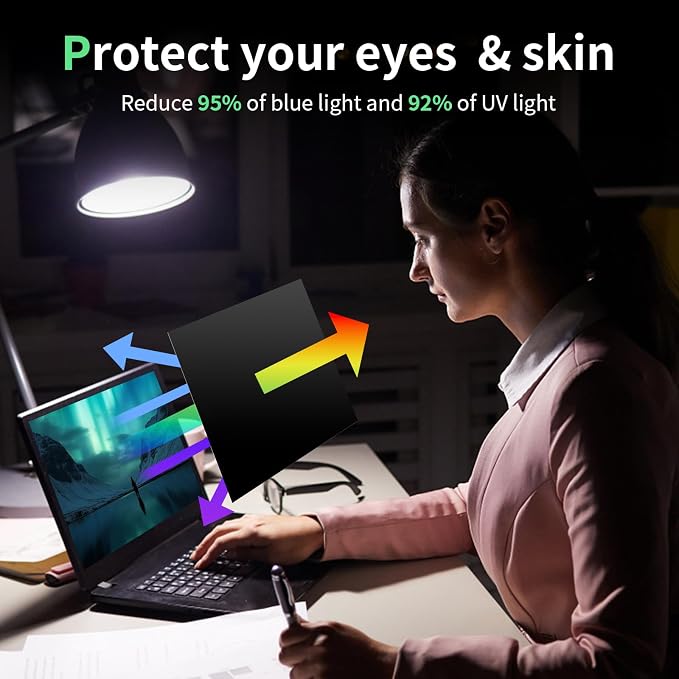 Laptop Privacy Screen 17 Inch, Laptop Screen Privacy Shield 16:10 Aspect Ratio - Image 6