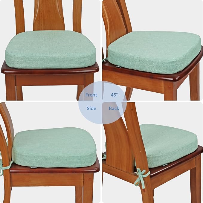 BUYUE Thickened 2.5" Dining Chair Cushions Set of 6, U-Shape High Density Foam - Image 4