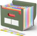 Sooez Accordion File Organizer, 13 Pockets Expanding File Folders, Portable by Sooez