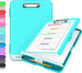 Sooez Clipboard with Storage, Clip Board 8.5 x 11 with Pen Holder, Plastic by Sooez