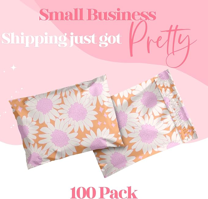 Pretty Package Store Poly Mailer 10x13, 100 Pack | Heavy Duty, Waterproof - Image 2