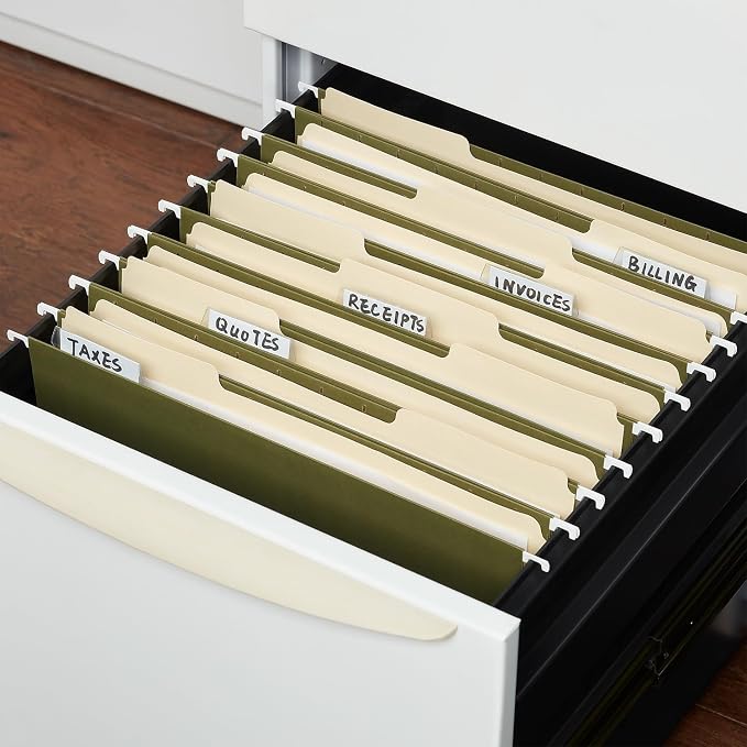 Staples Hanging File Folders, Letter Size, Standard Green, Heavy‑Duty - Image 4