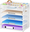 Marbrasse 5 Tier Paper Organizer Letter Tray, Mesh Desk File Organizer by Marbrasse