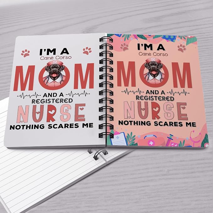 Ninety3POD I'm a Cane Corso Mom and a Registered Nurse Nothing Scares Me Spiral - Image 4