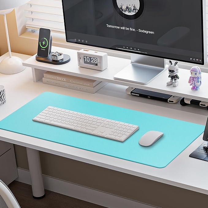 Boutilon Leather Desk Pad Protector, Laptop Desk Pad, Office Mouse Mat - Image 6
