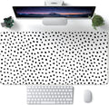 Boho Desk Mat, Polka Dot Large Mouse Pad Desk Pad Boho Desk Accessories by CYZFF