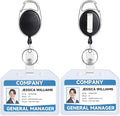 Teskyer 2 Pack Heavy Duty Retractable Badge Holders by TESKYER