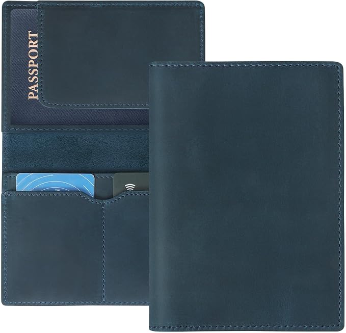 Jack&Chris Leather Passport Holder, Handmade Passport cover, Travel Wallet by JackChris