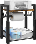 Label Holder for Rolls and Fan-Fold Labels, Modern Metal Desktop Thermal Label by KOKSTOP
