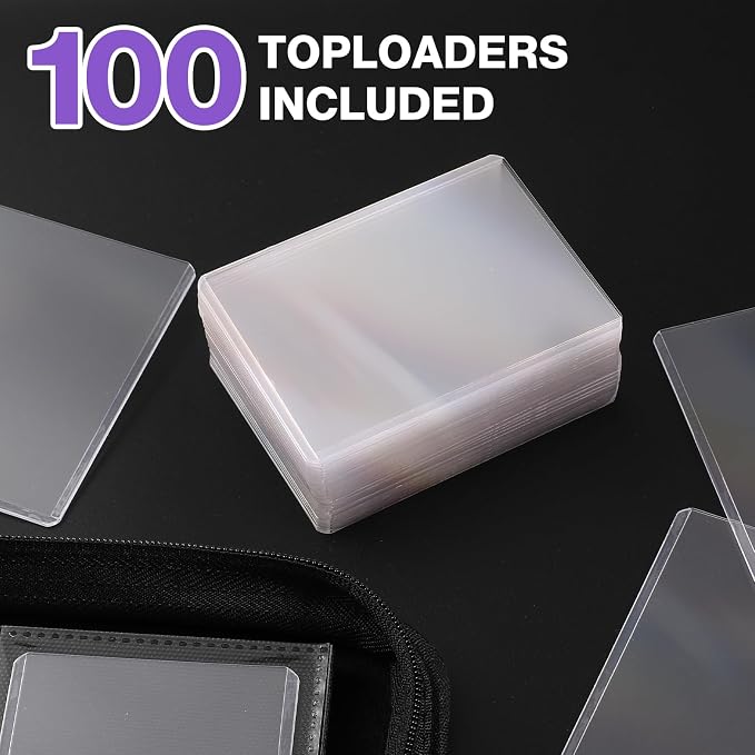 Toploader Binder, Holds 360 Toploaders, 100 Toploaders INCLUDED, 9-Pocket PU - Image 6