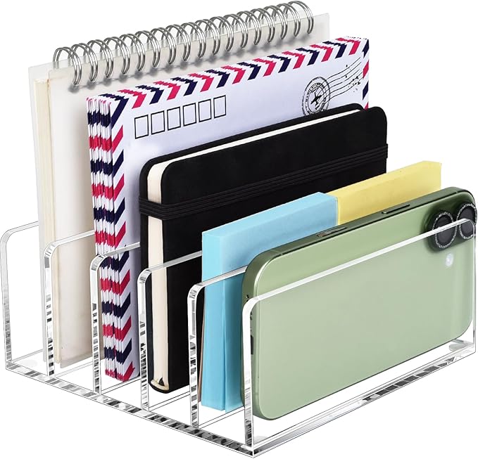 BEYGORM Acrylic Mail Holder, Vertical Letter Sorter by BEYGORM