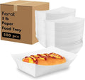 Karat White Paper Food Trays Disposable Food Boats by Karat