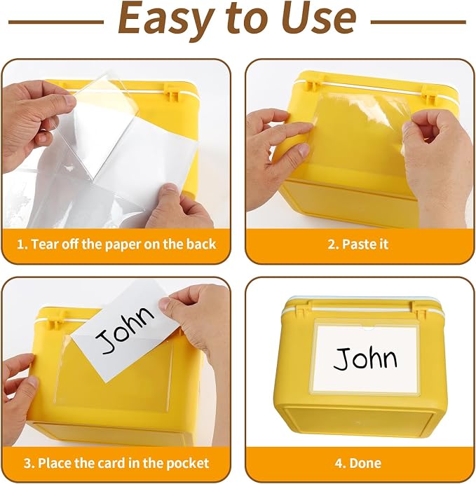 NIUBIER Storage Bin Labels, for 3×5 in Card | Removable Tote Label Stickers - Image 6