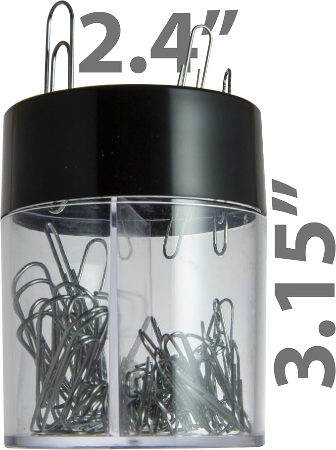 Officemate Magnetic Clip Dispenser, Large/Round, 200 Clip Capacity - Image 3