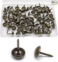 Biaungdo 100 Pcs 11 x 16 mm Round Head Upholstery Tacks, Bronze Metal Thumb by Biaungdo
