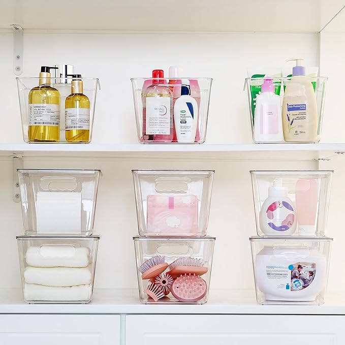 Vtopmart 2 Pack Clear Stackable Storage Bins - Image 5