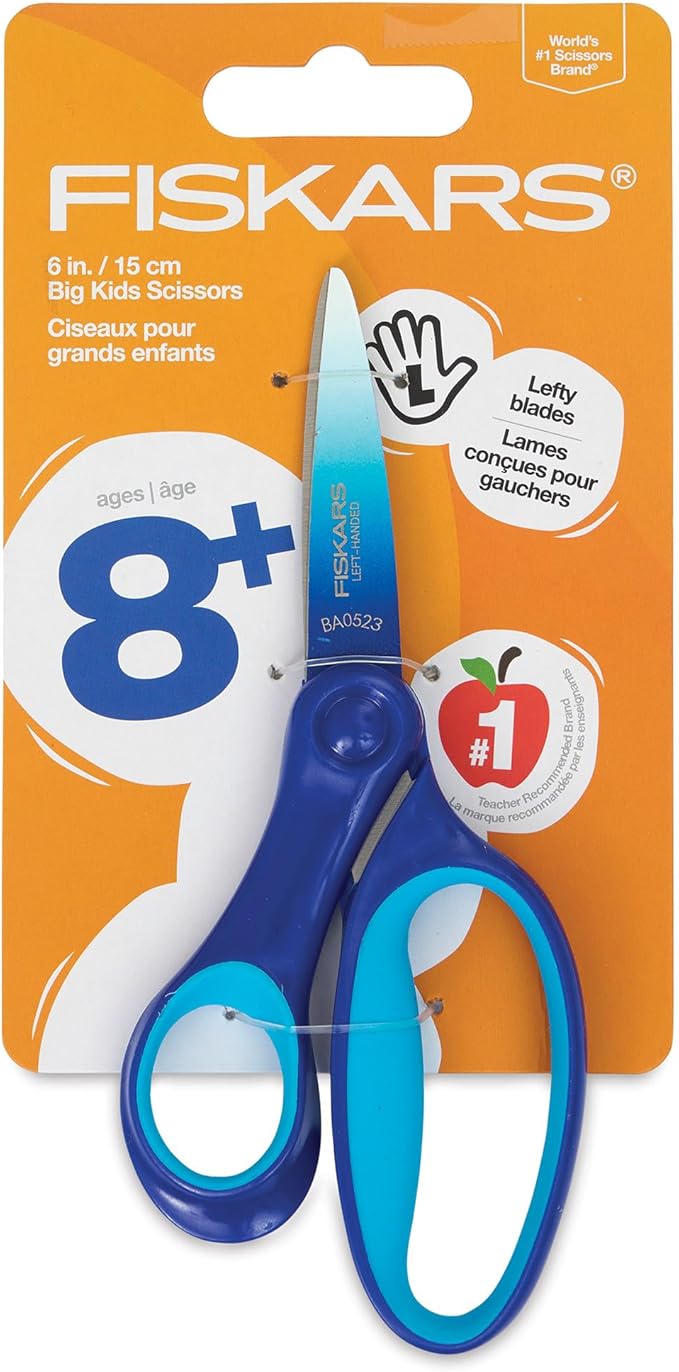 Fiskars 6" Left-Handed Big Kids Scissors by Unknown