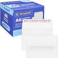 Xxcxpark 200 Qty Printable A6 Invitation Envelopes 4.75 x 6.5 Cards, Self Seal by Xxcxpark