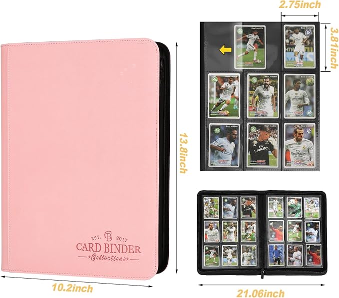 Trading Card Binder, Card Collection Binder Album Folder - Image 4
