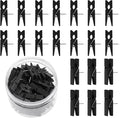 50 Pcs Push Pin with Wooden Clips, Durable Wooden Push Pins, Decorative by Joyberg