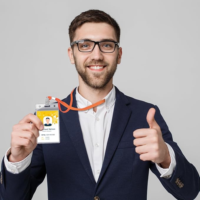 Marspark 200 Pcs ID Badge Holder - Image 4
