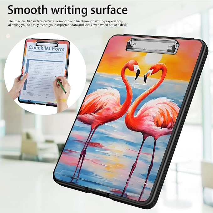 Clipboard with Storage, Office Supplies Nursing Clipboards Folder with Pen - Image 5