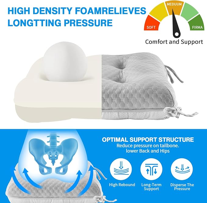 BETU Cooling Chair Cushions Set of 6, 3.5” Thick Seat Cushions, Breathable - Image 6