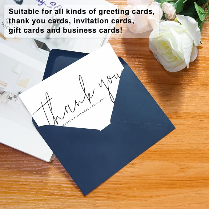 100 Pack A7 Envelopes, 5.24 x 7.24 in Envelopes - Image 2