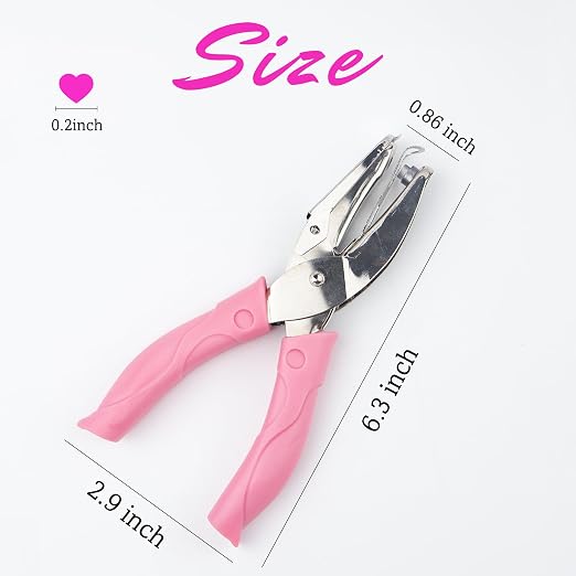 Heart Shape Hole Handhold Single Paper Punch - Image 2