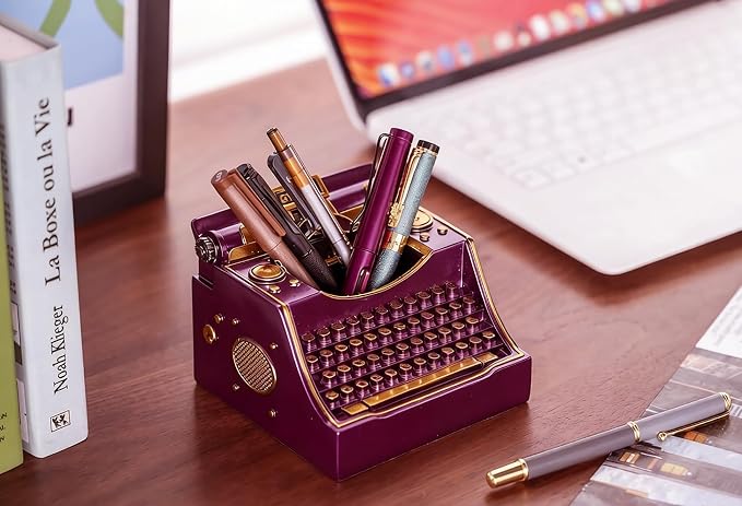 Retro Typewriter Pen Holder Desk Organizers - Image 8