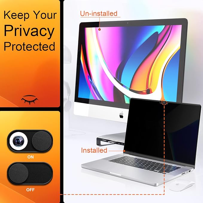 Privacy Screen for MacBook Pro 14 Inch 2021-2026 M5/ M4 /M4 Pro /M4 Max /M3 /M3 - Image 5