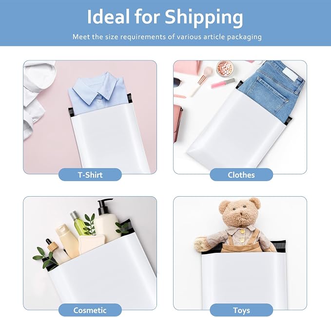 Metronic Poly Mailers 10x13 1000Pcs, Small Shipping Bags - Image 6