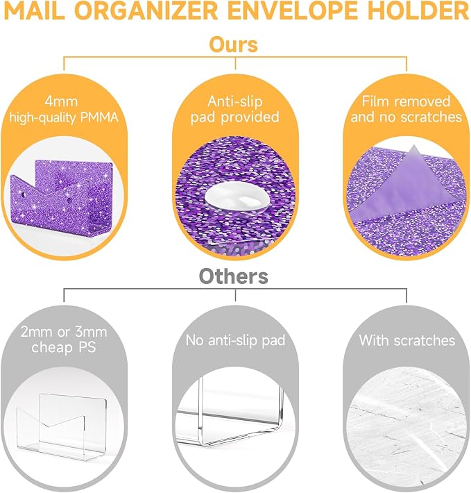 Mail Organizer Envelope Holder - Image 7