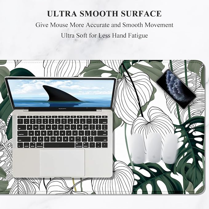 Auhoahsil Desk Mouse Pad, Large Gaming Mousepad, XXL Desk Pad, Extended Long - Image 3