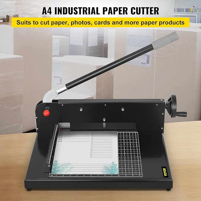 VEVOR Guillotine Paper Cutter 12", Heavy Duty Paper Cutter A4 400 Sheets - Image 2