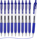 EYEYE G-103 Retractable Gel Blue Pens 0.7mm, 10 Pack Medium Point Ballpoint Pen by eyeye